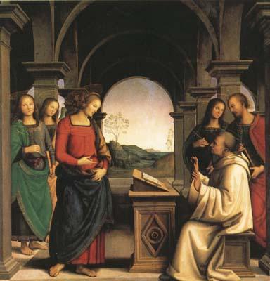 PERUGINO, Pietro The Vision of St Bernard (mk08)